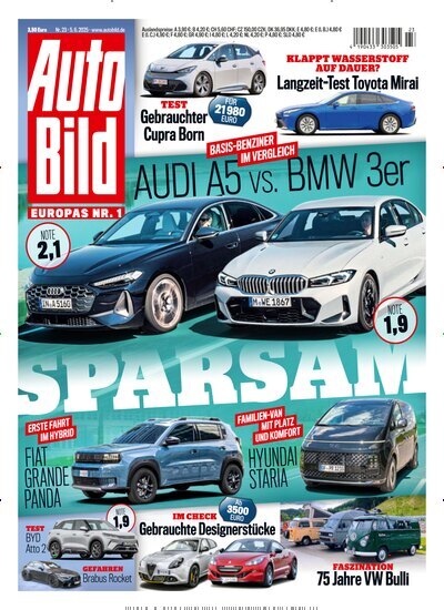 Titelbild der Ausgabe 23/2025 von Auto Bild. Diese Zeitschrift und viele weitere Automagazine und Motorradzeitschriften als Abo oder epaper bei United Kiosk online kaufen.