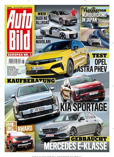 Titelbild der Ausgabe 25/2026 von Auto Bild. Diese Zeitschrift und viele weitere Automagazine und Motorradzeitschriften als Abo oder epaper bei United Kiosk online kaufen.
