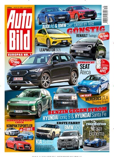 Titelbild der Ausgabe 30/2026 von Auto Bild. Diese Zeitschrift und viele weitere Automagazine und Motorradzeitschriften als Abo oder epaper bei United Kiosk online kaufen.