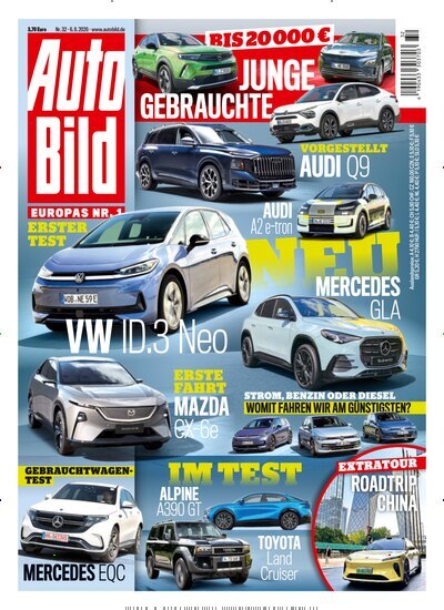 Titelbild der Ausgabe 32/2026 von Auto Bild. Diese Zeitschrift und viele weitere Automagazine und Motorradzeitschriften als Abo oder epaper bei United Kiosk online kaufen.