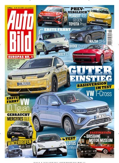 Titelbild der Ausgabe 40/2026 von Auto Bild. Diese Zeitschrift und viele weitere Automagazine und Motorradzeitschriften als Abo oder epaper bei United Kiosk online kaufen.