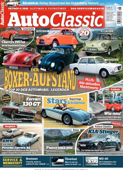 Titelbild der Ausgabe 6/2026 von Auto Classic. Diese Zeitschrift und viele weitere Automagazine und Motorradzeitschriften als Abo oder epaper bei United Kiosk online kaufen.
