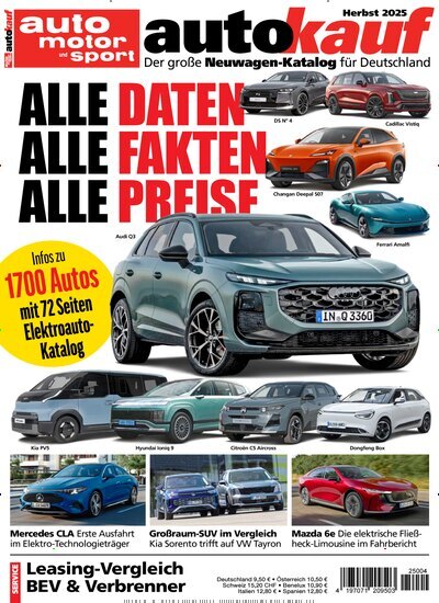 Titelbild der Ausgabe 4/2025 von auto motor sport autokauf. Diese Zeitschrift und viele weitere Automagazine und Motorradzeitschriften als Abo oder epaper bei United Kiosk online kaufen.