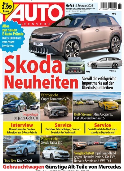 Titelbild der Ausgabe 5/2026 von Auto Straßenverkehr. Diese Zeitschrift und viele weitere Automagazine und Motorradzeitschriften als Abo oder epaper bei United Kiosk online kaufen.