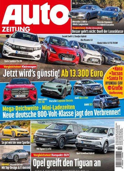 Titelbild der Ausgabe 2/2026 von Auto Zeitung. Diese Zeitschrift und viele weitere Automagazine und Motorradzeitschriften als Abo oder epaper bei United Kiosk online kaufen.
