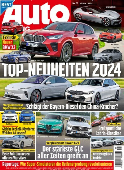 Titelbild der Ausgabe 11/2024 von Auto Zeitung. Diese Zeitschrift und viele weitere Automagazine und Motorradzeitschriften als Abo oder epaper bei United Kiosk online kaufen.