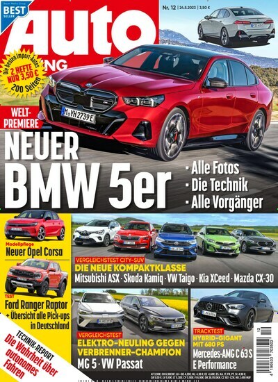 Titelbild der Ausgabe 12/2023 von Auto Zeitung. Diese Zeitschrift und viele weitere Automagazine und Motorradzeitschriften als Abo oder epaper bei United Kiosk online kaufen.