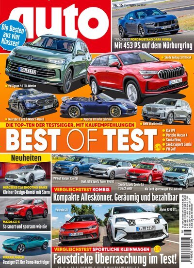 Titelbild der Ausgabe 16/2025 von Auto Zeitung. Diese Zeitschrift und viele weitere Automagazine und Motorradzeitschriften als Abo oder epaper bei United Kiosk online kaufen.