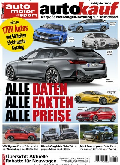 Titelbild der Ausgabe 2/2024 von autokauf. Diese Zeitschrift und viele weitere Automagazine und Motorradzeitschriften als Abo oder epaper bei United Kiosk online kaufen.