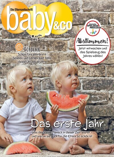 Titelbild der Ausgabe 3/2025 von Baby & Co.. Diese Zeitschrift und viele weitere Elternzeitschriften und Tierzeitschriften als Abo oder epaper bei United Kiosk online kaufen.