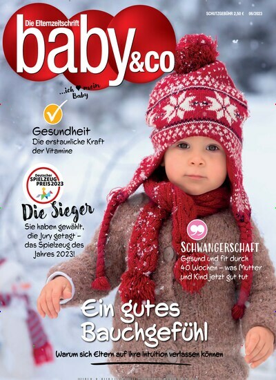 Titelbild der Ausgabe 6/2023 von Baby & Co.. Diese Zeitschrift und viele weitere Elternzeitschriften und Tierzeitschriften als Abo oder epaper bei United Kiosk online kaufen.