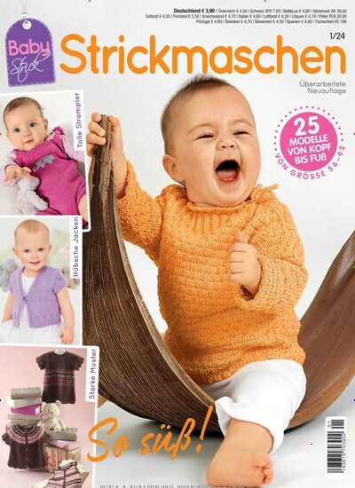 Titelbild der Ausgabe 1/2024 von BabyStrick. Diese Zeitschrift und viele weitere Modemagazine und DIY-Magazine als Abo oder epaper bei United Kiosk online kaufen.