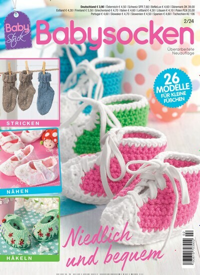 Titelbild der Ausgabe 2/2024 von BabyStrick. Diese Zeitschrift und viele weitere Modemagazine und DIY-Magazine als Abo oder epaper bei United Kiosk online kaufen.