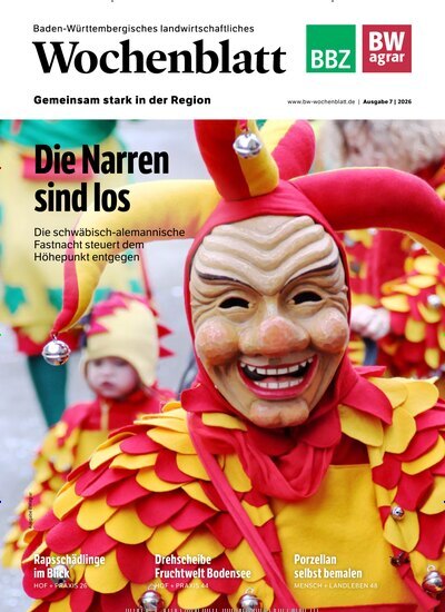 Titelbild der Ausgabe 7/2026 von Baden-Württembergisches Landwirtschaftliches Wochenblatt. Diese Zeitschrift und viele weitere Naturzeitschriften, Landwirtschaftszeitungen und Umweltmagazine als Abo oder epaper bei United Kiosk online kaufen.