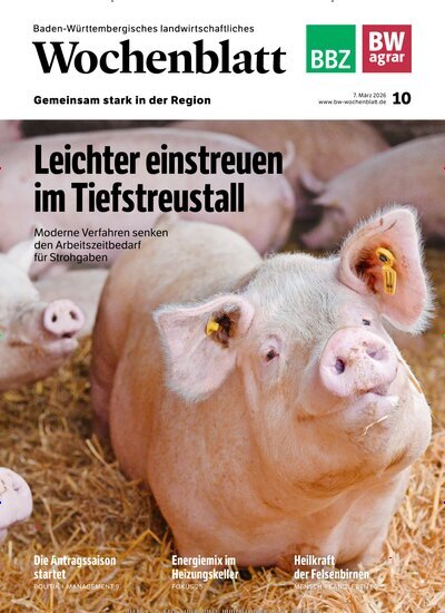 Titelbild der Ausgabe 10/2026 von Baden-Württembergisches Landwirtschaftliches Wochenblatt. Diese Zeitschrift und viele weitere Naturzeitschriften, Landwirtschaftszeitungen und Umweltmagazine als Abo oder epaper bei United Kiosk online kaufen.