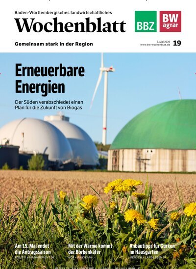Titelbild der Ausgabe 19/2026 von Baden-Württembergisches Landwirtschaftliches Wochenblatt. Diese Zeitschrift und viele weitere Naturzeitschriften, Landwirtschaftszeitungen und Umweltmagazine als Abo oder epaper bei United Kiosk online kaufen.