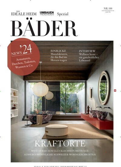 Titelbild der Ausgabe 1/2024 von Bäder Spezial. Diese Zeitschrift und viele weitere Gartenzeitschriften und Wohnzeitschriften als Abo oder epaper bei United Kiosk online kaufen.