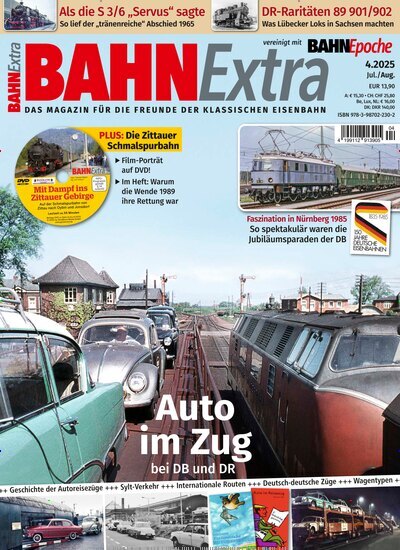 Titelbild der Ausgabe 4/2025 von Bahn Extra. Diese Zeitschrift und viele weitere Reisemagazine, Freizeitmagazine und Wissensmagazine als Abo oder epaper bei United Kiosk online kaufen.