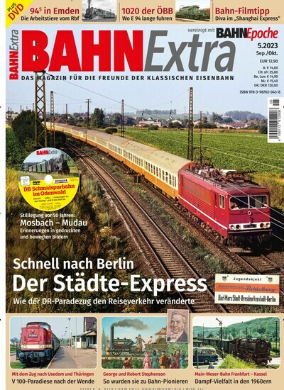 Titelbild der Ausgabe 5/2023 von Bahn Extra. Diese Zeitschrift und viele weitere Reisemagazine, Freizeitmagazine und Wissensmagazine als Abo oder epaper bei United Kiosk online kaufen.