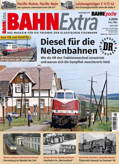 Titelbild der Ausgabe 5/2025 von Bahn Extra. Diese Zeitschrift und viele weitere Reisemagazine, Freizeitmagazine und Wissensmagazine als Abo oder epaper bei United Kiosk online kaufen.