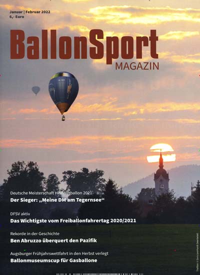 Titelbild der Ausgabe 1/2022 von BallonSport Magazin. Diese Zeitschrift und viele weitere Freizeit-Fachmagazine und Hobby-Fachzeitschriften als Abo oder epaper bei United Kiosk online kaufen.
