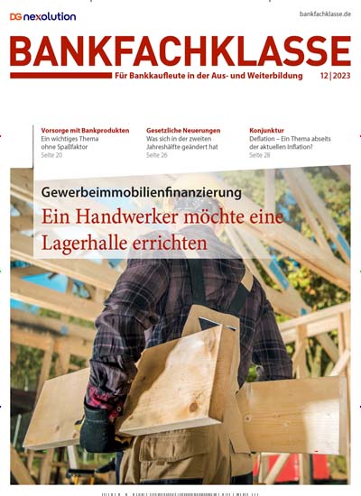 Titelbild der Ausgabe 12/2023 von Bankfachklasse. Diese Zeitschrift und viele weitere Businessmagazine als Abo oder epaper bei United Kiosk online kaufen.