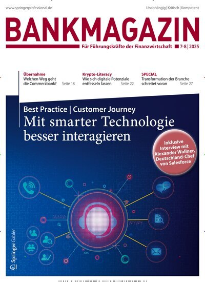 Titelbild der Ausgabe 7/2025 von Bankmagazin. Diese Zeitschrift und viele weitere Businessmagazine als Abo oder epaper bei United Kiosk online kaufen.