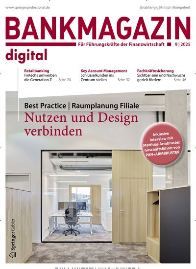 Titelbild der Ausgabe 9/2025 von Bankmagazin. Diese Zeitschrift und viele weitere Businessmagazine als Abo oder epaper bei United Kiosk online kaufen.