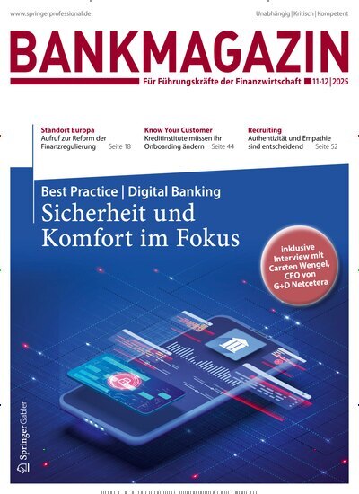 Titelbild der Ausgabe 11/2025 von Bankmagazin. Diese Zeitschrift und viele weitere Businessmagazine als Abo oder epaper bei United Kiosk online kaufen.