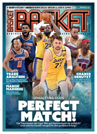 Titelbild der Ausgabe 4/2025 von Basket. Diese Zeitschrift und viele weitere Sportmagazine als Abo oder epaper bei United Kiosk online kaufen.