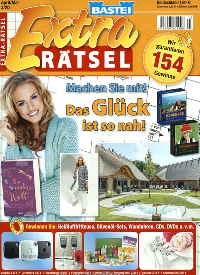 Titelbild der Ausgabe 3/2020 von Bastei Extra Rätsel. Diese Zeitschrift und viele weitere Groschenromane und Rätselhefte als Abo oder epaper bei United Kiosk online kaufen.