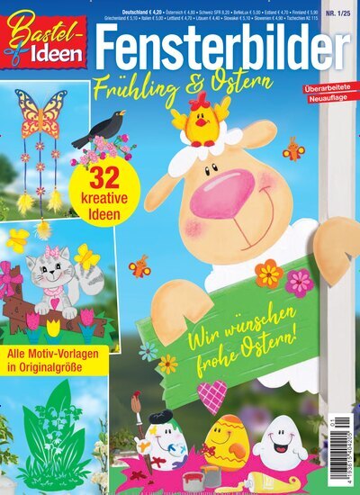 Titelbild der Ausgabe 1/2025 von Bastel-Ideen. Diese Zeitschrift und viele weitere Modemagazine und DIY-Magazine als Abo oder epaper bei United Kiosk online kaufen.