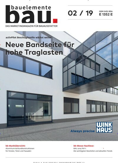 Bauelemente Bau Kombi-Abo aktuelles Titelbild Ausgabe 2/2019 Aktuelles Titelbild von Bauelemente Bau Kombi-Abo. Entdecken Sie jetzt die Ausgabe 2/2019. Lesen Sie gerne Architekturzeitschriften und Bauzeitschriften? Dann empfehlen wir Ihnen Bauelemente Bau Kombi-Abo als Kombi-Abo zum Lesen als gedruckte Ausgabe, als digitale Ausgabe im Web und als epaper per App.