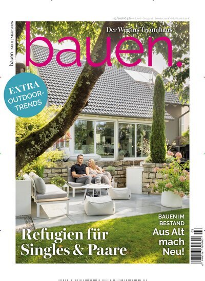 Titelbild der Ausgabe 3/2026 von bauen. Diese Zeitschrift und viele weitere Gartenzeitschriften und Wohnzeitschriften als Abo oder epaper bei United Kiosk online kaufen.