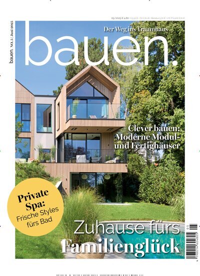 Titelbild der Ausgabe 5/2025 von bauen. Diese Zeitschrift und viele weitere Gartenzeitschriften und Wohnzeitschriften als Abo oder epaper bei United Kiosk online kaufen.