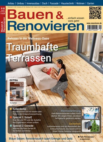 Titelbild der Ausgabe 10/2025 von Bauen & Renovieren. Diese Zeitschrift und viele weitere Gartenzeitschriften und Wohnzeitschriften als Abo oder epaper bei United Kiosk online kaufen.