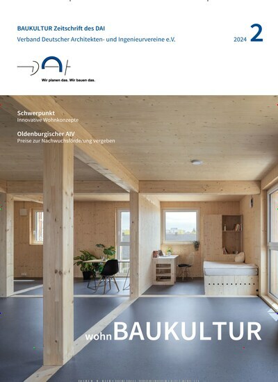 Titelbild der Ausgabe 2/2024 von Baukultur. Diese Zeitschrift und viele weitere Architekturzeitschriften und Bauzeitschriften als Abo oder epaper bei United Kiosk online kaufen.