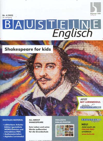 Titelbild der Ausgabe 4/2022 von Bausteine Englisch. Diese Zeitschrift und viele weitere Zeitschriften für Pädagogik als Abo oder epaper bei United Kiosk online kaufen.