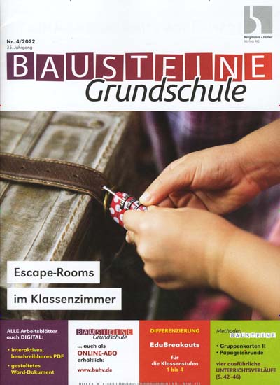 Titelbild der Ausgabe 4/2022 von Bausteine Grundschule. Diese Zeitschrift und viele weitere Zeitschriften für Pädagogik als Abo oder epaper bei United Kiosk online kaufen.