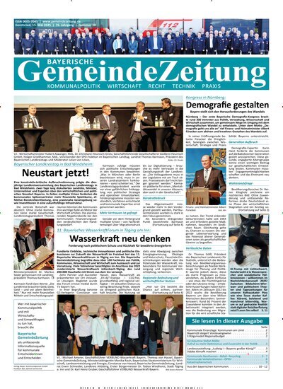 Titelbild der Ausgabe 10/2025 von Bayerische Gemeindezeitung. Diese Zeitschrift und viele weitere Wirtschaftsmagazine und Politikmagazine als Abo oder epaper bei United Kiosk online kaufen.