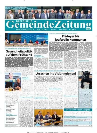 Titelbild der Ausgabe 12/2025 von Bayerische Gemeindezeitung. Diese Zeitschrift und viele weitere Wirtschaftsmagazine und Politikmagazine als Abo oder epaper bei United Kiosk online kaufen.