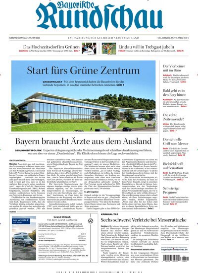 Titelbild der Ausgabe 119/2025 von Bayerische Rundschau. Diese Zeitschrift und viele weitere Zeitungsabos als Abo oder epaper bei United Kiosk online kaufen.