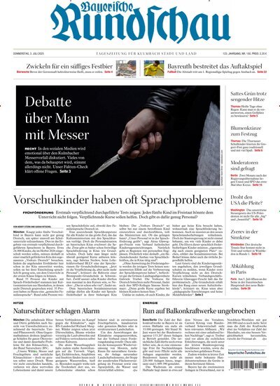 Titelbild der Ausgabe 150/2025 von Bayerische Rundschau. Diese Zeitschrift und viele weitere Zeitungsabos als Abo oder epaper bei United Kiosk online kaufen.