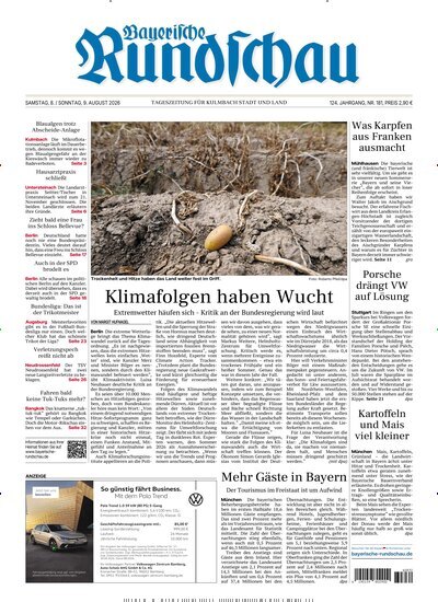 Titelbild der Ausgabe 181/2026 von Bayerische Rundschau. Diese Zeitschrift und viele weitere Zeitungsabos als Abo oder epaper bei United Kiosk online kaufen.