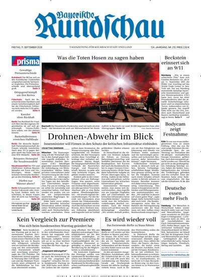 Titelbild der Ausgabe 210/2026 von Bayerische Rundschau. Diese Zeitschrift und viele weitere Zeitungsabos als Abo oder epaper bei United Kiosk online kaufen.