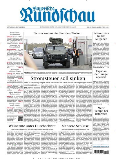 Titelbild der Ausgabe 237/2026 von Bayerische Rundschau. Diese Zeitschrift und viele weitere Zeitungsabos als Abo oder epaper bei United Kiosk online kaufen.