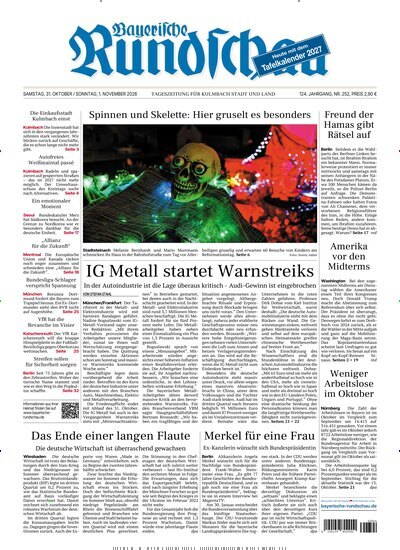 Titelbild der Ausgabe 252/2026 von Bayerische Rundschau. Diese Zeitschrift und viele weitere Zeitungsabos als Abo oder epaper bei United Kiosk online kaufen.