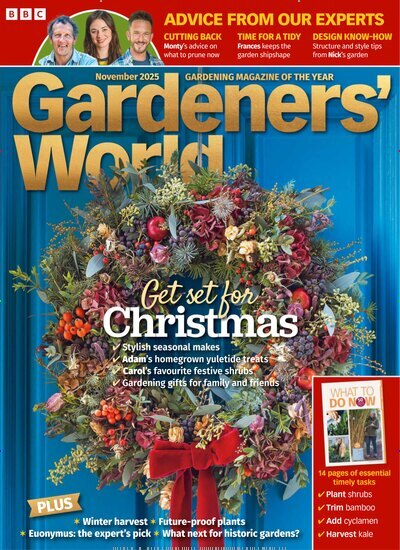 Titelbild der Ausgabe 16/2025 von BBC Gardeners World UK. Diese Zeitschrift und viele weitere Gartenzeitschriften und Wohnzeitschriften als Abo oder epaper bei United Kiosk online kaufen.