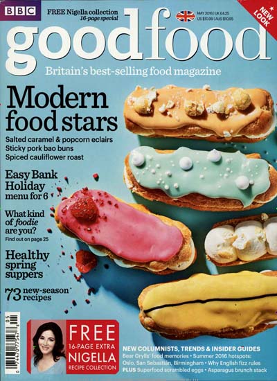 Titelbild der Ausgabe 5/2016 von BBC Good Food. Diese Zeitschrift und viele weitere Gartenzeitschriften und Wohnzeitschriften als Abo oder epaper bei United Kiosk online kaufen.