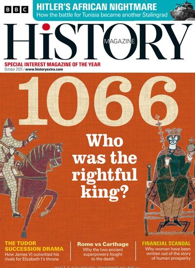 Titelbild der Ausgabe 18/2025 von BBC History. Diese Zeitschrift und viele weitere Reisemagazine, Freizeitmagazine und Wissensmagazine als Abo oder epaper bei United Kiosk online kaufen.